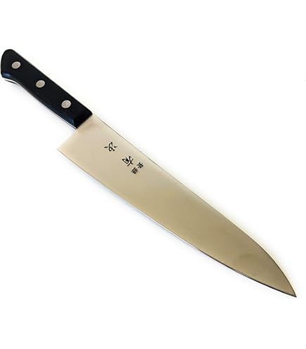 Amazon｜有次 包丁 牛刀 180 mm S合金鋼 築地 ARITSUGU ブラック木柄